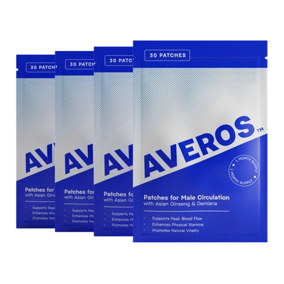 Vier Packungen Averos Pflaster, 120 Pflaster für vier Monate